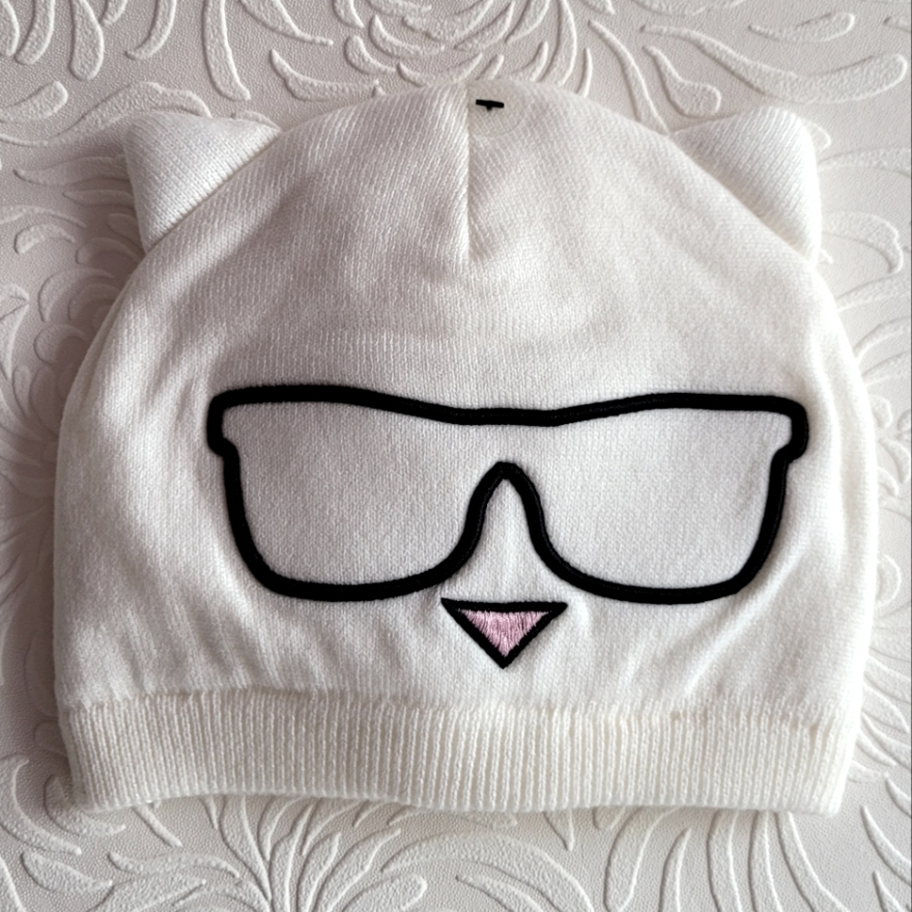 Karl Lagerfeld Beanie Ivory